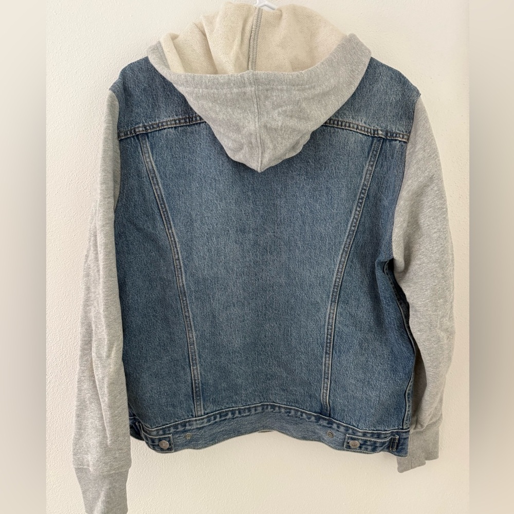 Levi’s Denim/sweatshirt Hoodie - Picture 2 of 3